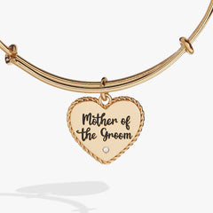 Mother of the Groom Heart Bangle – Meaningful Wedding Gift for Mom Gold | Alex and Ani