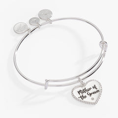 Mother of the Groom Heart Bangle – Meaningful Wedding Gift for Mom Gold | Alex and Ani