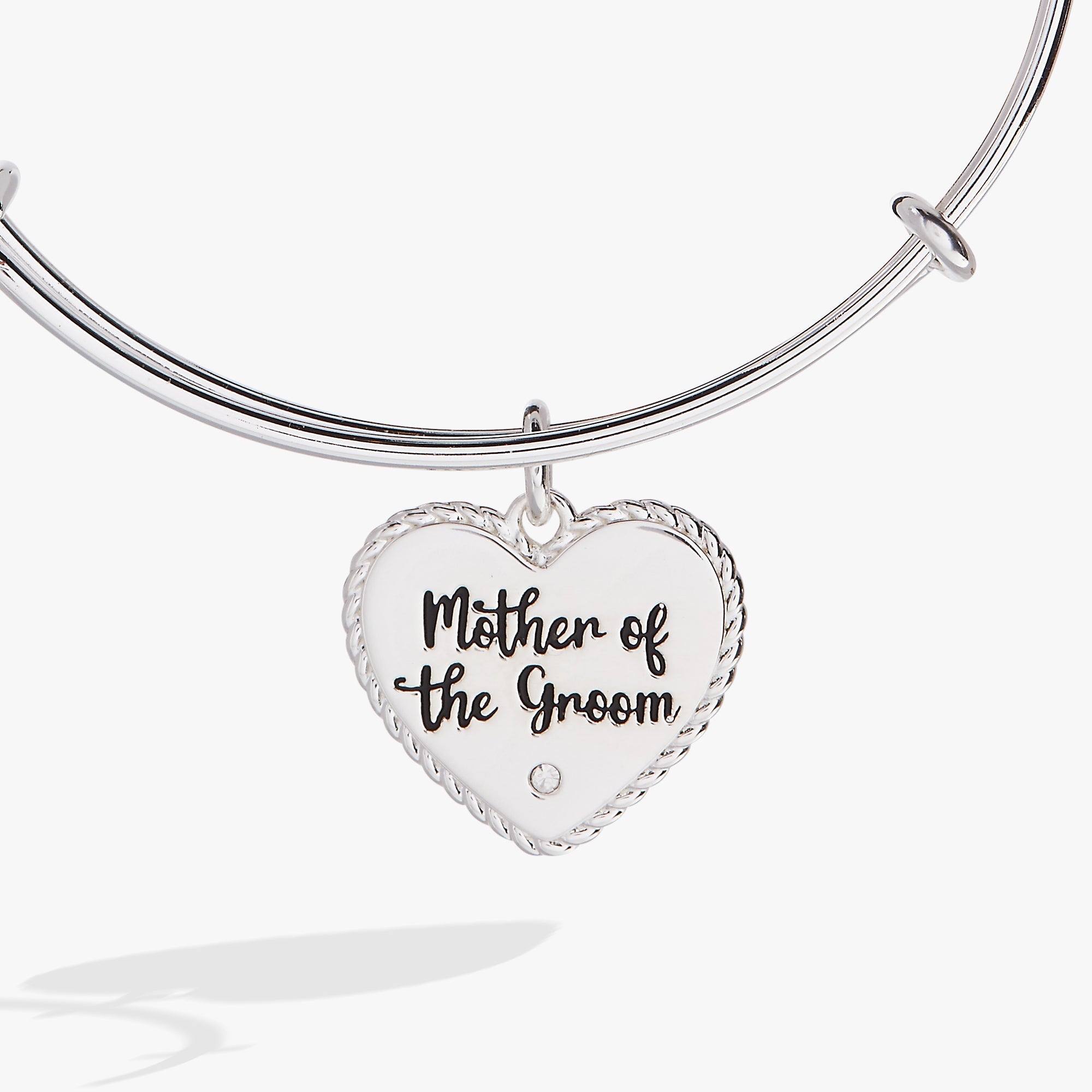 Mother of the Groom Heart Bangle – Meaningful Wedding Gift for Mom Gold | Alex and Ani