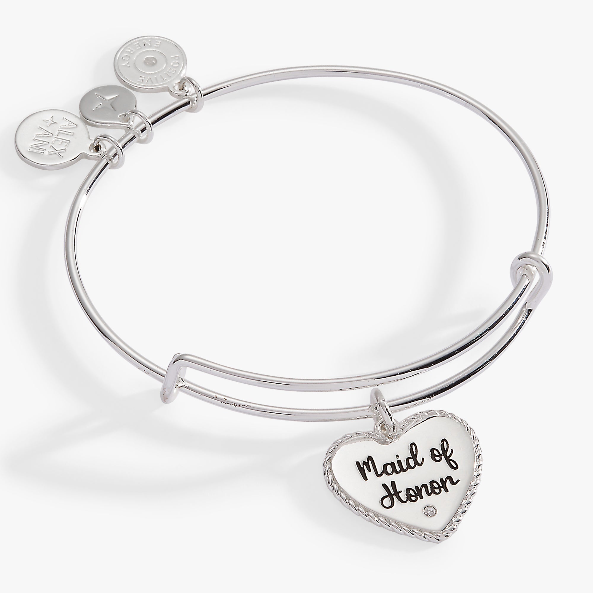 Maid of Honor Heart Bangle – Bridal Party Gift Jewelry Gold | Alex and Ani