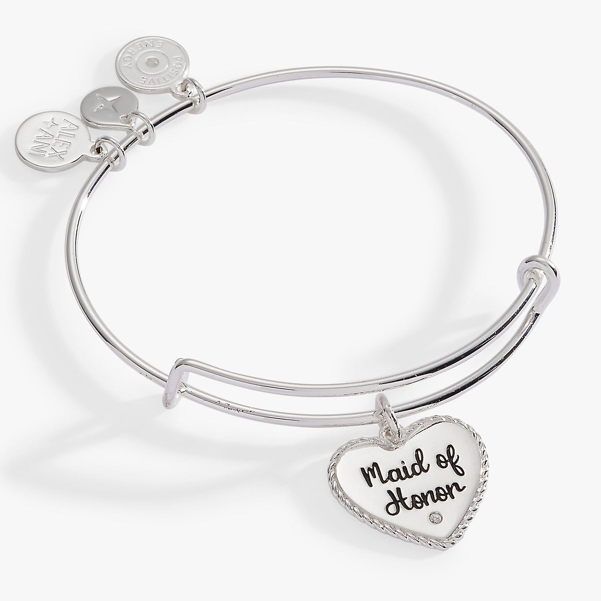 Maid of Honor Heart Bangle – Bridal Party Gift Jewelry Gold | Alex and Ani