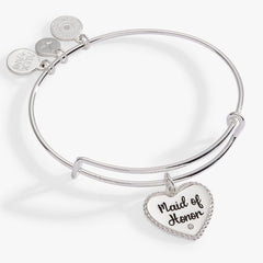 Maid of Honor Heart Bangle – Bridal Party Gift Jewelry Gold | Alex and Ani