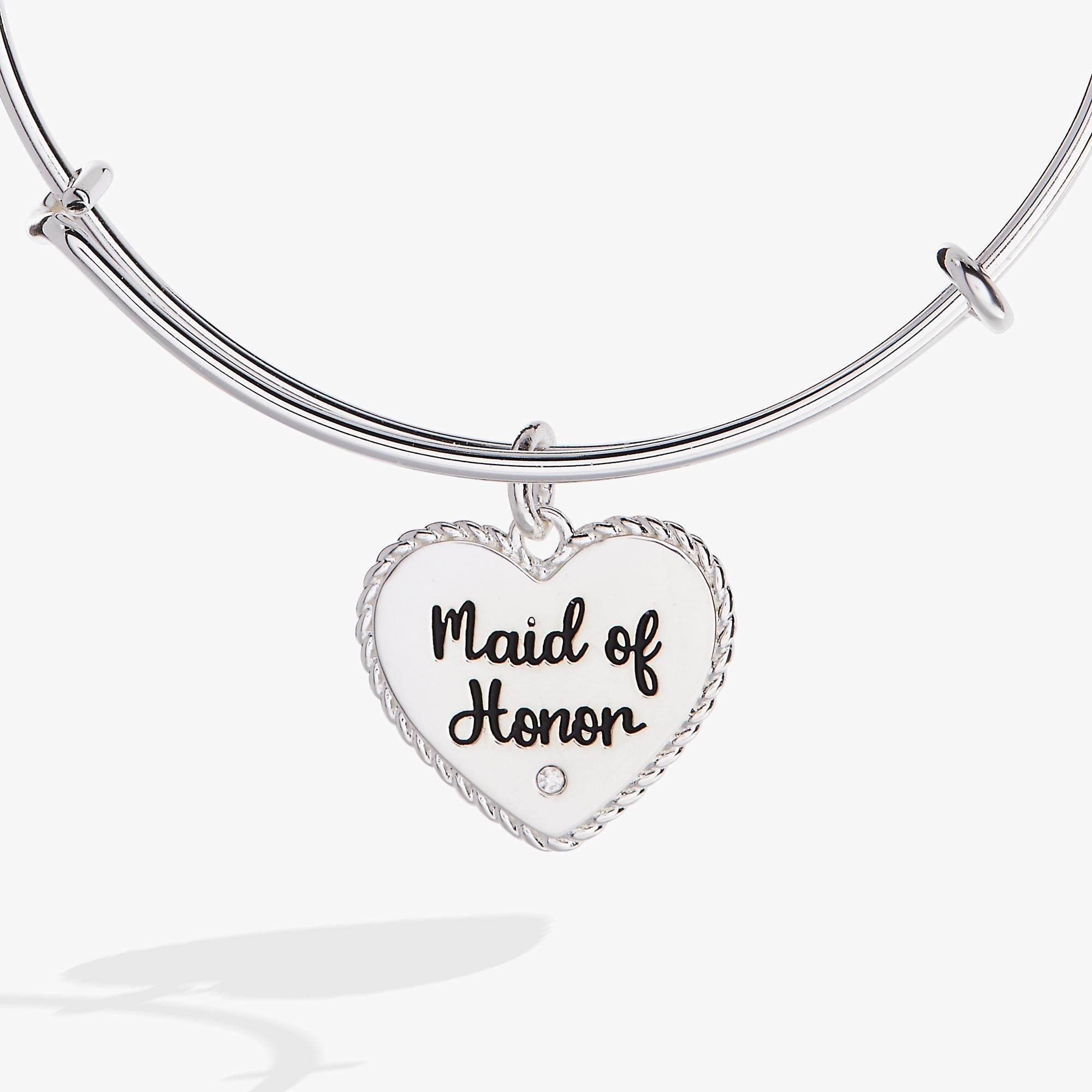 Maid of Honor Heart Bangle – Bridal Party Gift Jewelry Gold | Alex and Ani