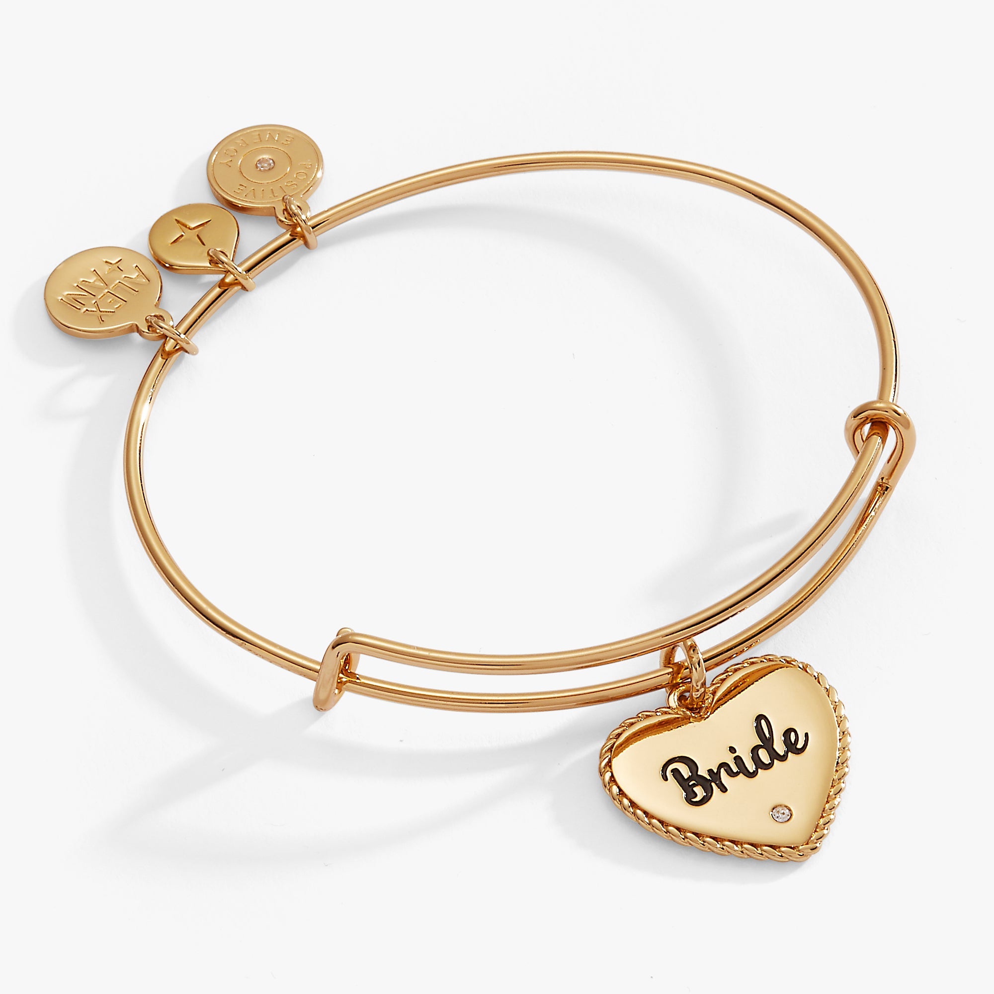 Bride Heart Bangle Bracelet – Wedding Gift for the Bride Silver | Alex and Ani