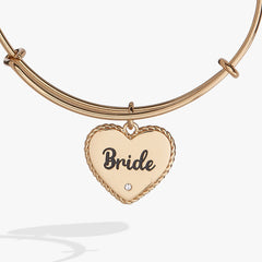 Bride Heart Bangle Bracelet – Wedding Gift for the Bride Silver | Alex and Ani
