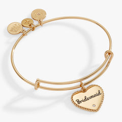 Bridesmaid Heart Bangle Gold | Alex and Ani