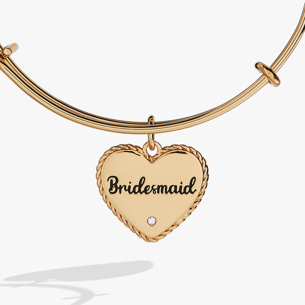Bridesmaid Heart Bangle Gold | Alex and Ani