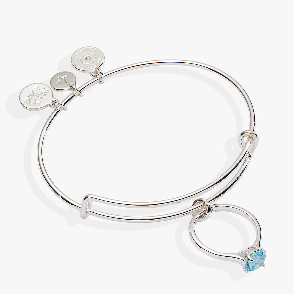 Bride-to-Be Charm Bangle Bracelet – Engagement or Bridal Shower Gift Silver | Alex and Ani