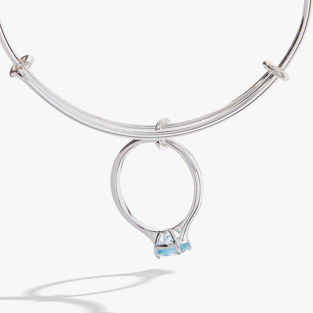 Bride-to-Be Charm Bangle Bracelet – Engagement or Bridal Shower Gift Silver | Alex and Ani