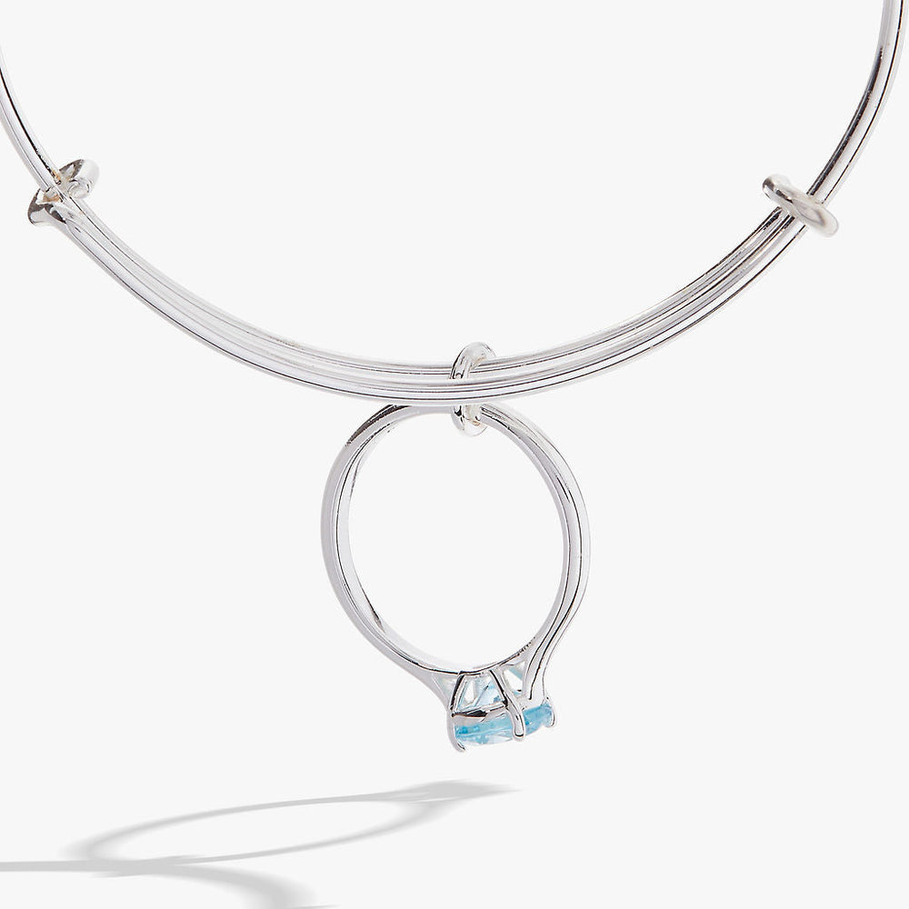 Bride-to-Be Charm Bangle Bracelet – Engagement or Bridal Shower Gift Silver | Alex and Ani