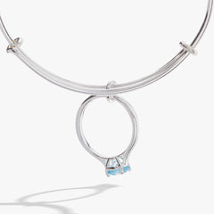 Bride-to-Be Charm Bangle Bracelet – Engagement or Bridal Shower Gift Silver | Alex and Ani