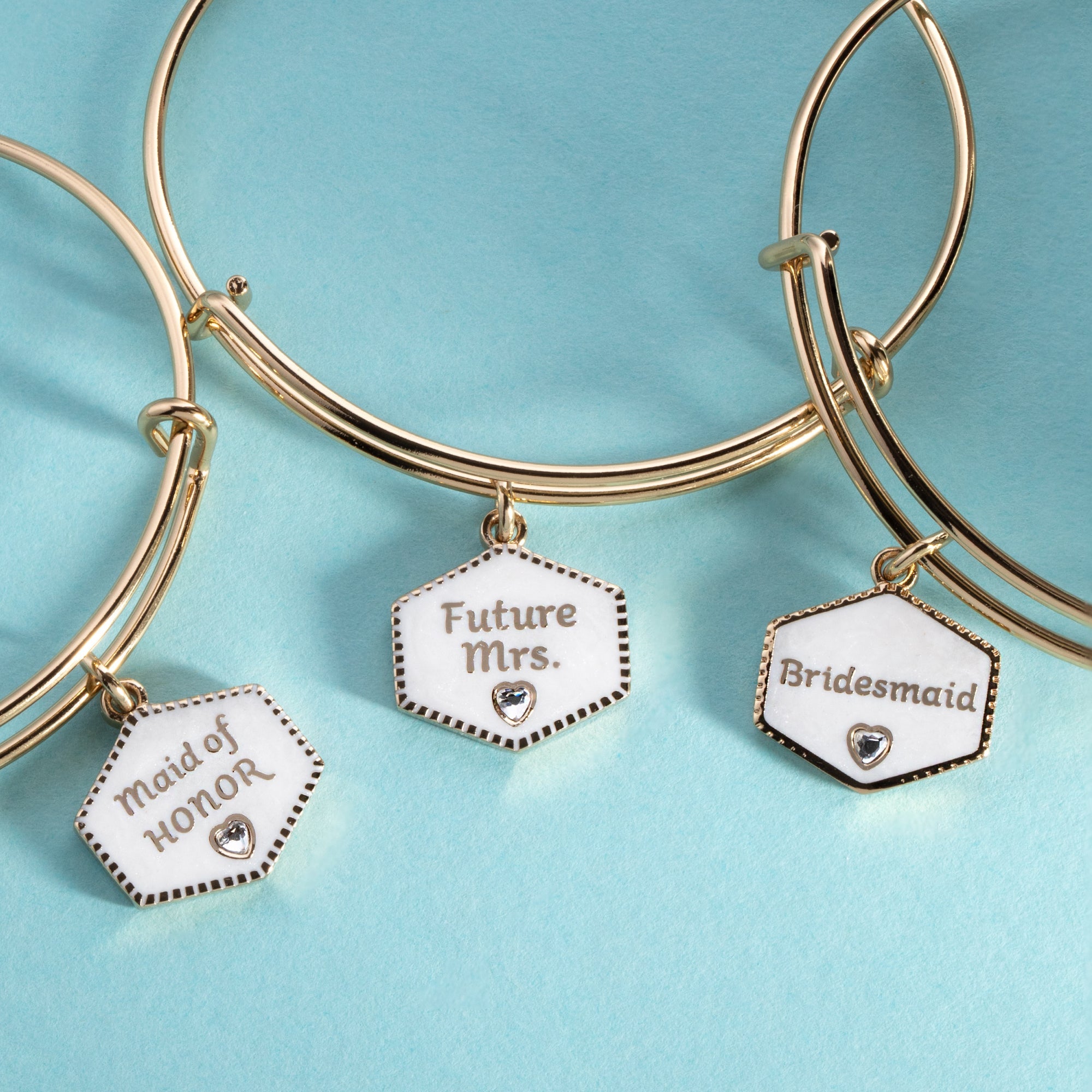 “Future Mrs.” Bridal Charm Bangle – Engagement Gift Jewelry Gold | Alex and Ani