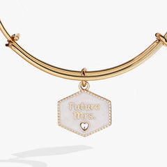 “Future Mrs.” Bridal Charm Bangle – Engagement Gift Jewelry Gold | Alex and Ani