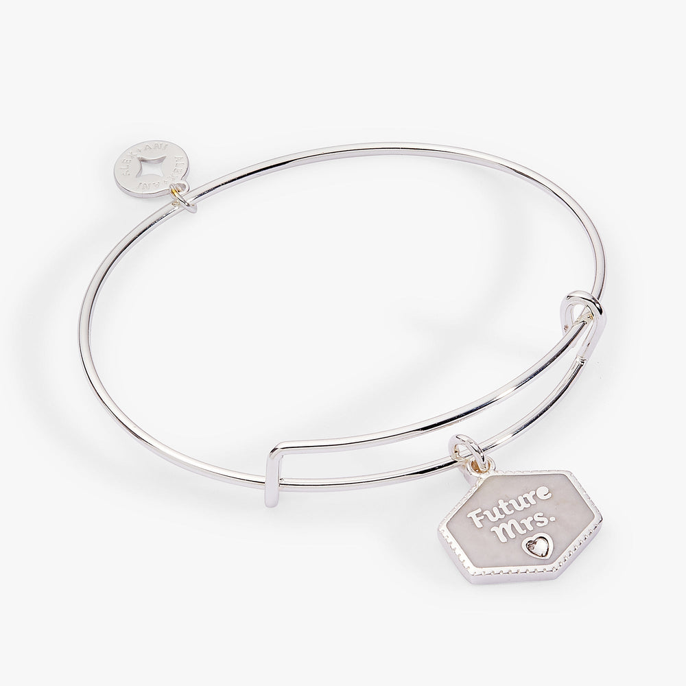 “Future Mrs.” Bridal Charm Bangle – Engagement Gift Jewelry Gold | Alex and Ani