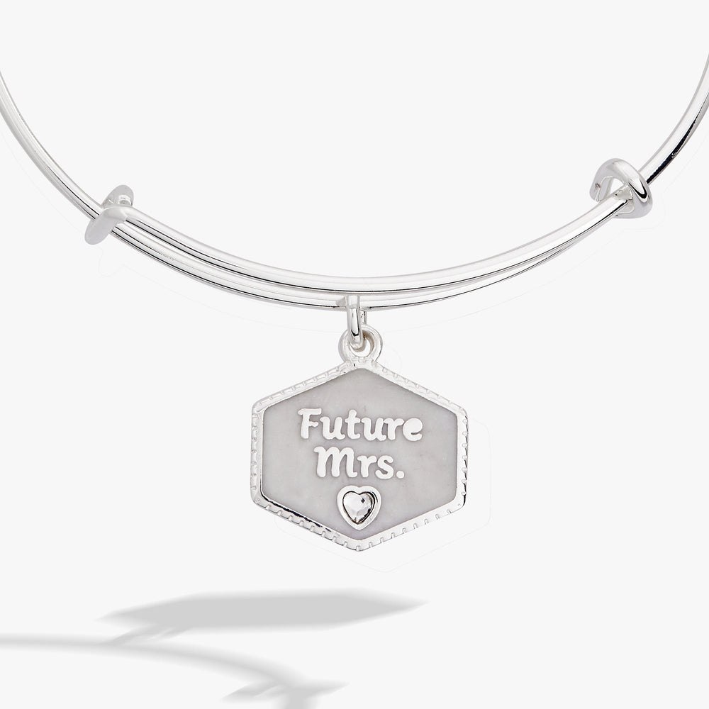 “Future Mrs.” Bridal Charm Bangle – Engagement Gift Jewelry Gold | Alex and Ani