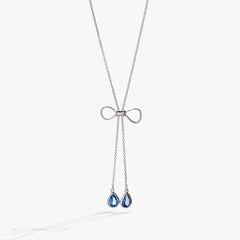 Bow Adjustable Slider Necklace – Elegant Special Occasion Jewelry Silver | Alex and Ani