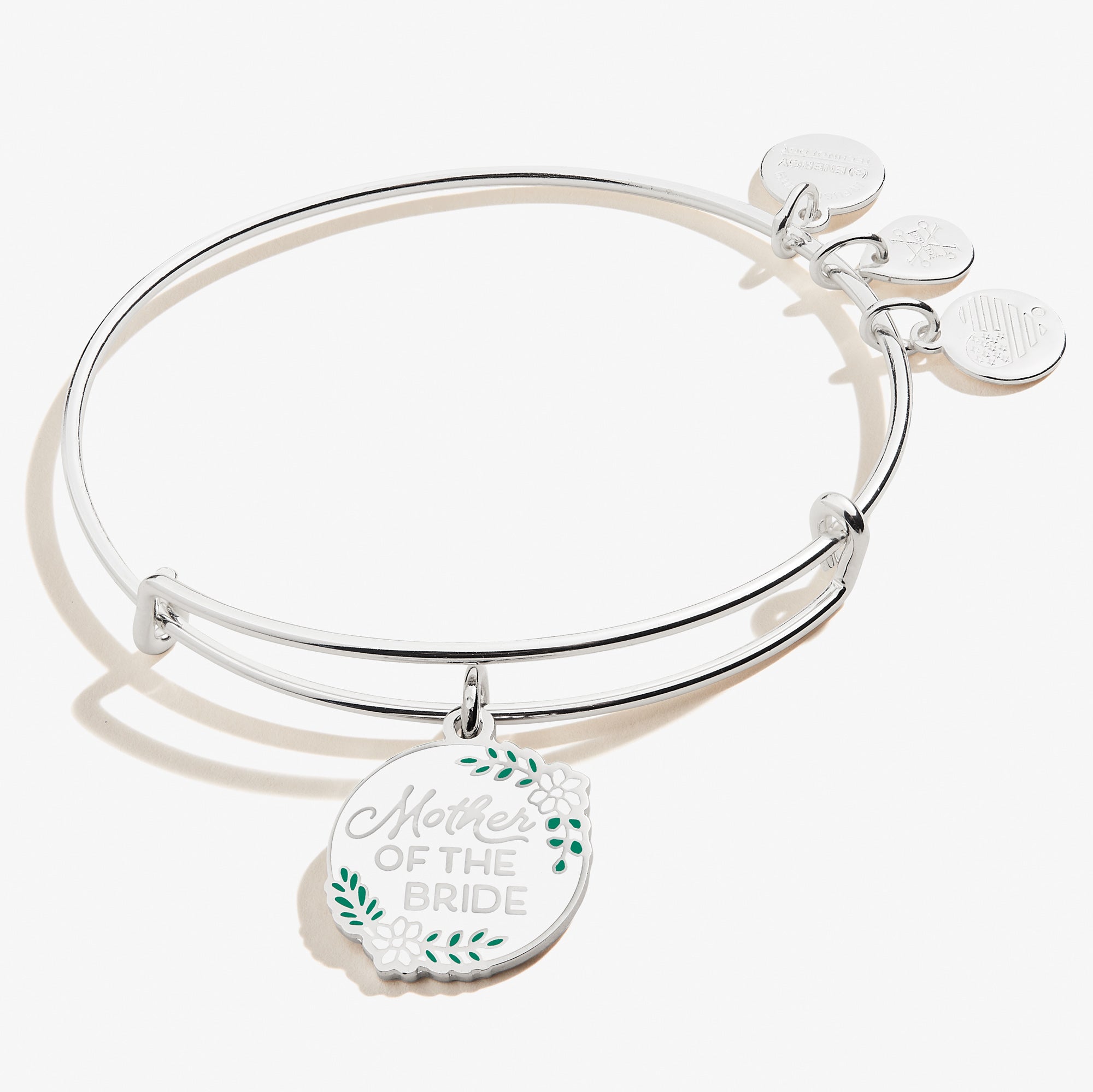 Mother of the Bride Wedding Charm Bangle – Meaningful Wedding Jewelry Gift Silver | Alex and Ani
