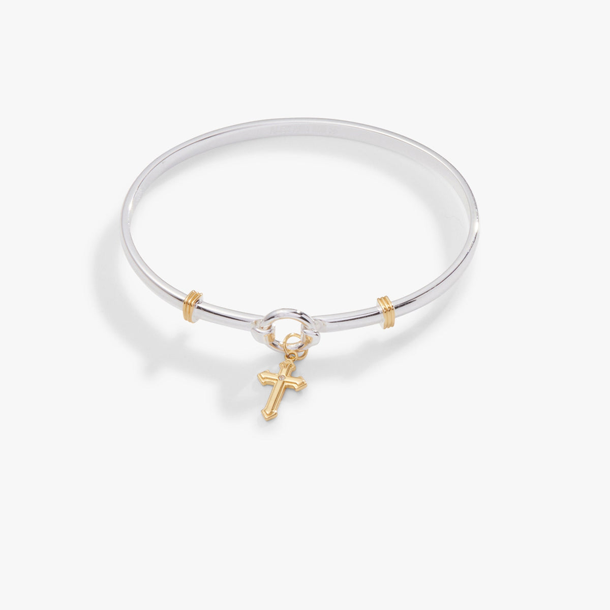 Cross Clip Bangle Two Tone | Alex and Ani
