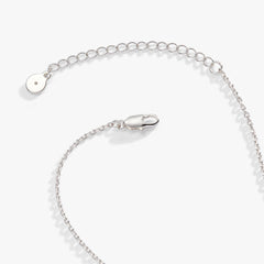 Crystal Heart Slider Necklace Tri-Tone | Alex and Ani