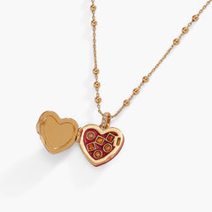 Box of Chocolate Locket Necklace Gold | Alex and Ani