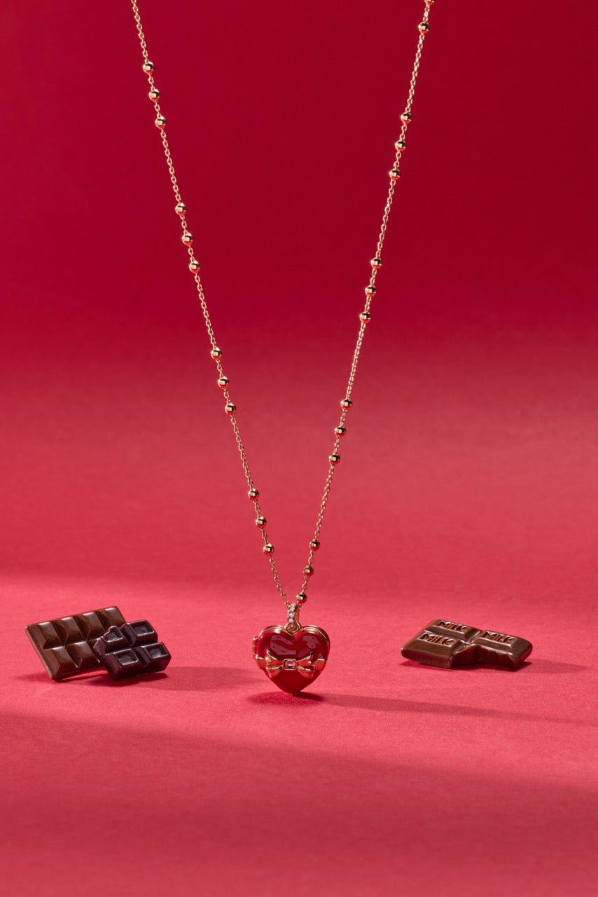 Box of Chocolate Locket Necklace Gold | Alex and Ani