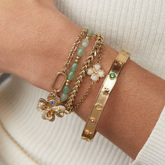 Lucky Hinge Bangle Gold | Alex and Ani