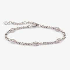 Hamsa Curb Chain Bracelet Stainless Steel Silver | Alex and Ani
