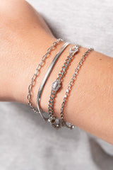Hamsa Curb Chain Bracelet Stainless Steel Silver | Alex and Ani