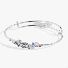 Evil Eye Inline Bangle Silver | Alex and Ani