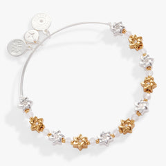 Holiday Star of David Beaded Bangle Shiny Gold | Alex and Ani