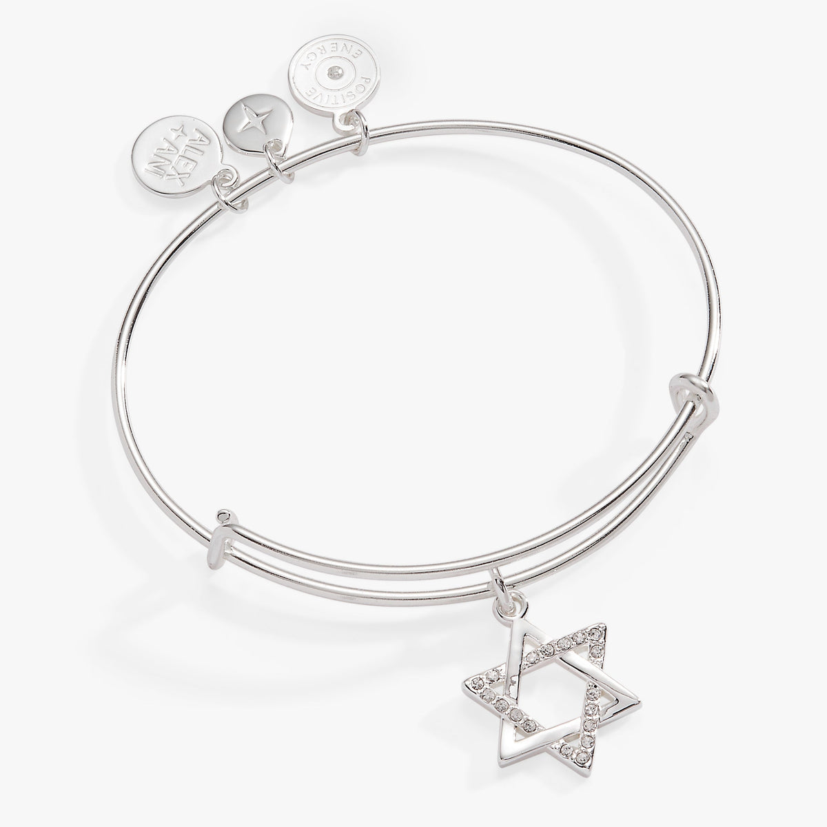 Holiday Star of David Bangle Shiny Silver | Alex and Ani
