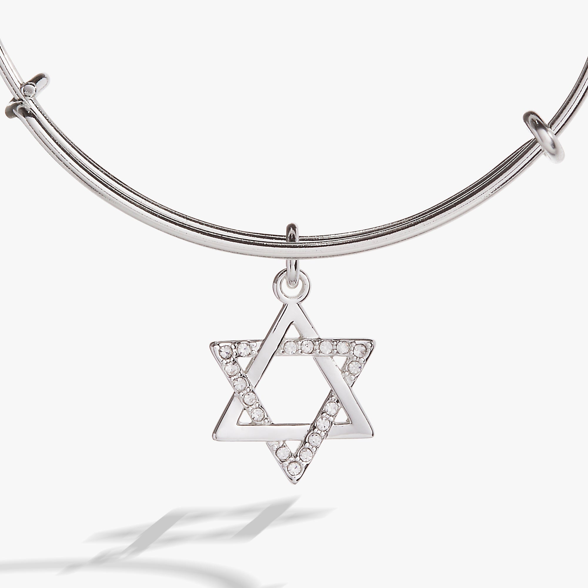 Holiday Star of David Bangle Shiny Silver | Alex and Ani