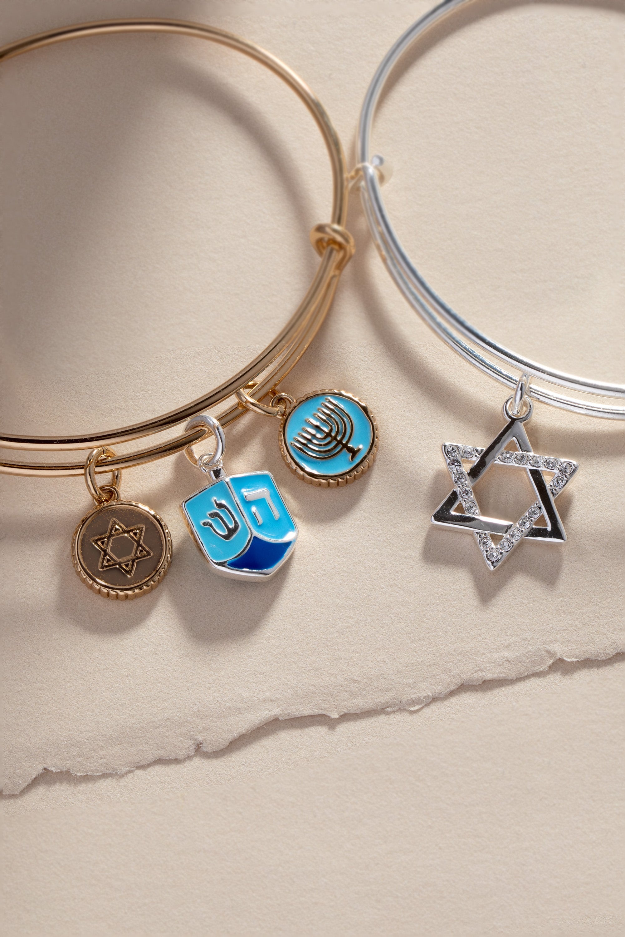 Holiday Star of David Bangle Shiny Silver | Alex and Ani