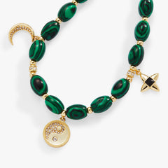 Malachite Charm Bracelet Gold | Alex and Ani