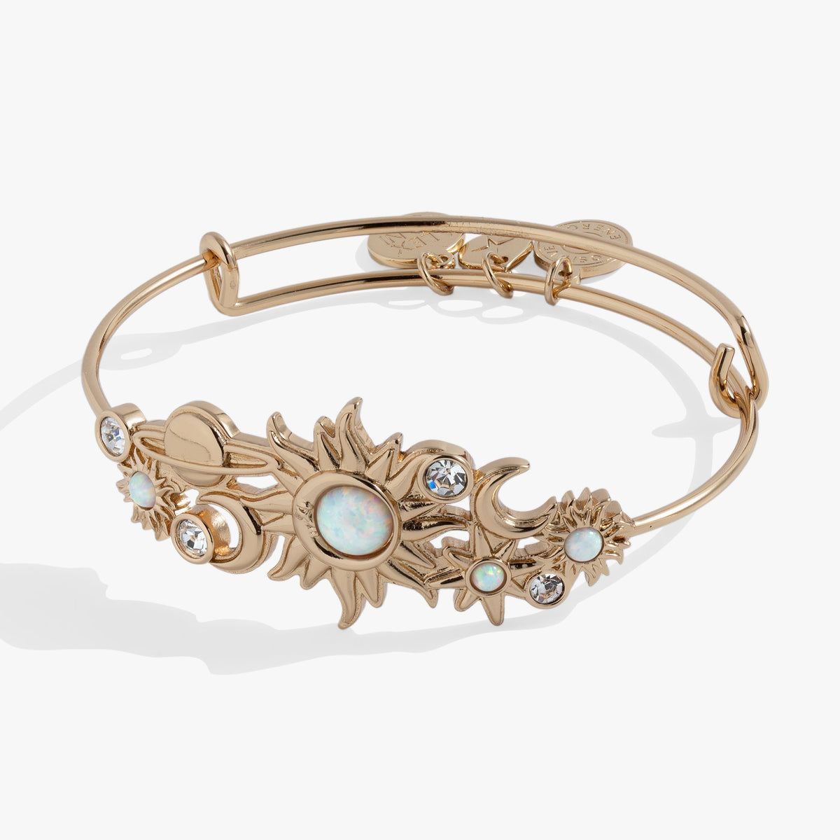 Celestial In-Line Bangle Gold | Alex and Ani
