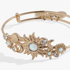 Celestial In-Line Bangle Gold | Alex and Ani
