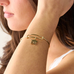 2023 Graduation Cap Charm Bangle Bracelet Silver | Alex and Ani