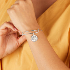 Happy Retirement' Charm Bangle - Alex and Ani Shiny Silver | Alex and Ani