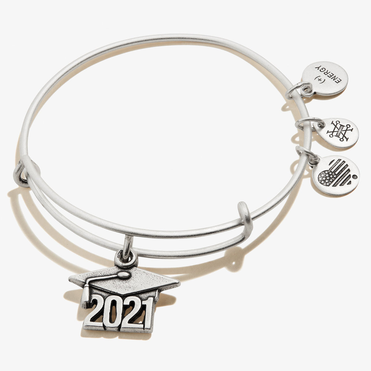 2021 Graduation Cap Charm Bangle - Alex and Ani Rafaelian Gold | Alex and Ani
