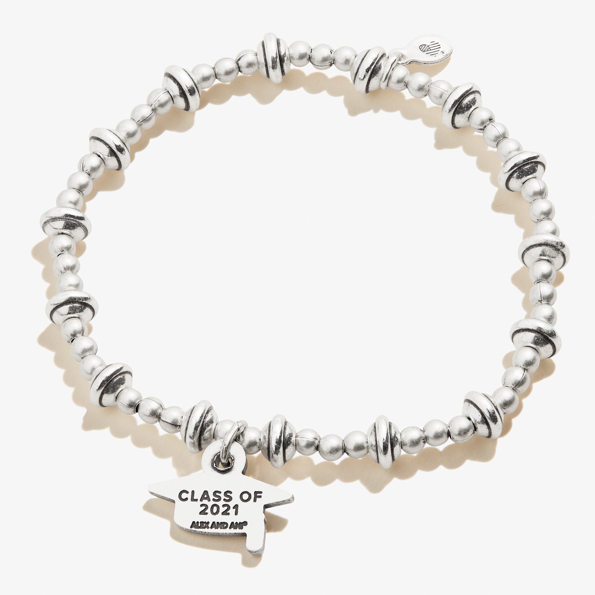 Class of 2021 Stretch Bracelet - Alex and Ani Rafaelian Silver | Alex and Ani