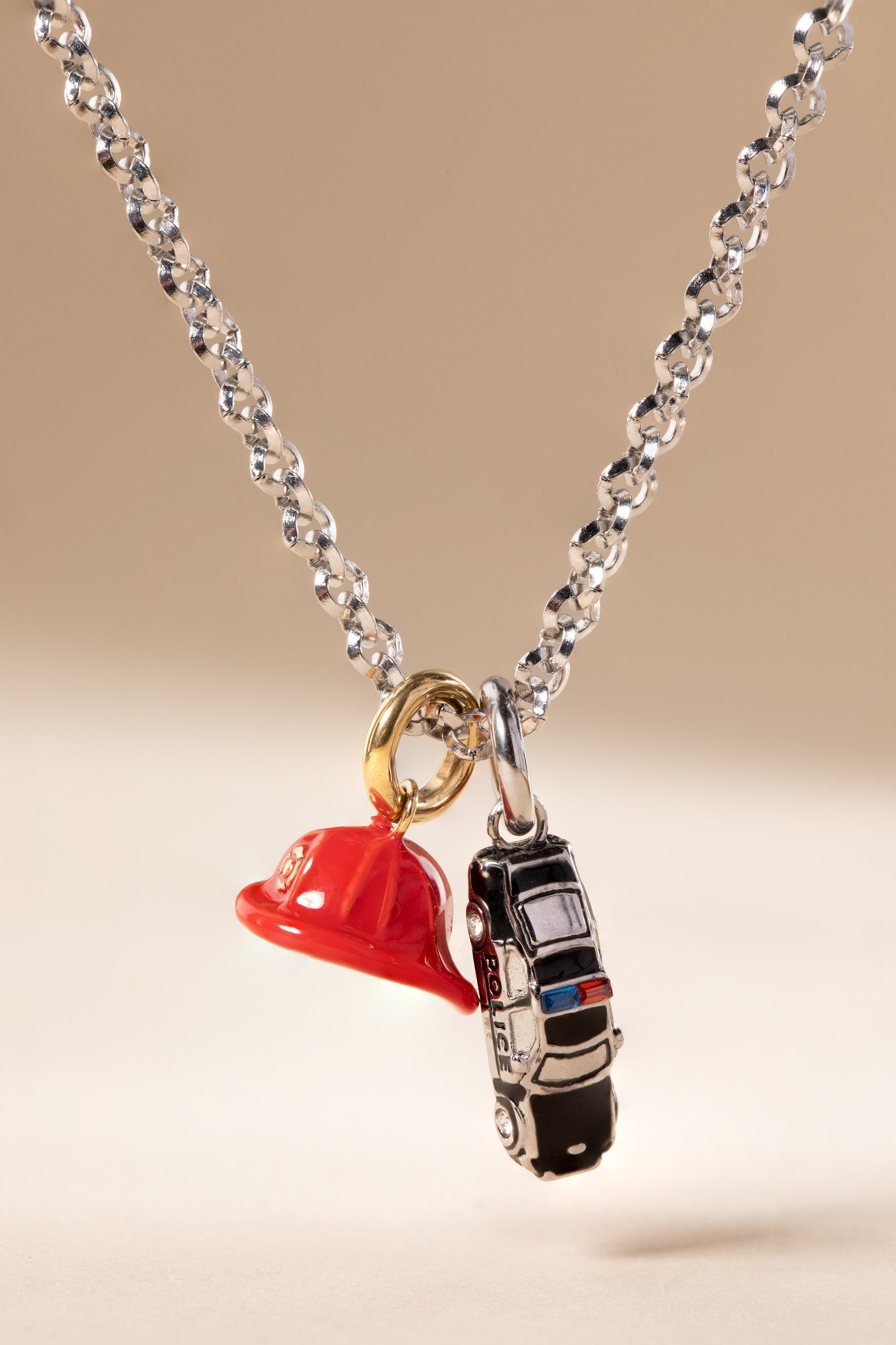 Police Car Charm Stainless Steel Silver | Alex and Ani