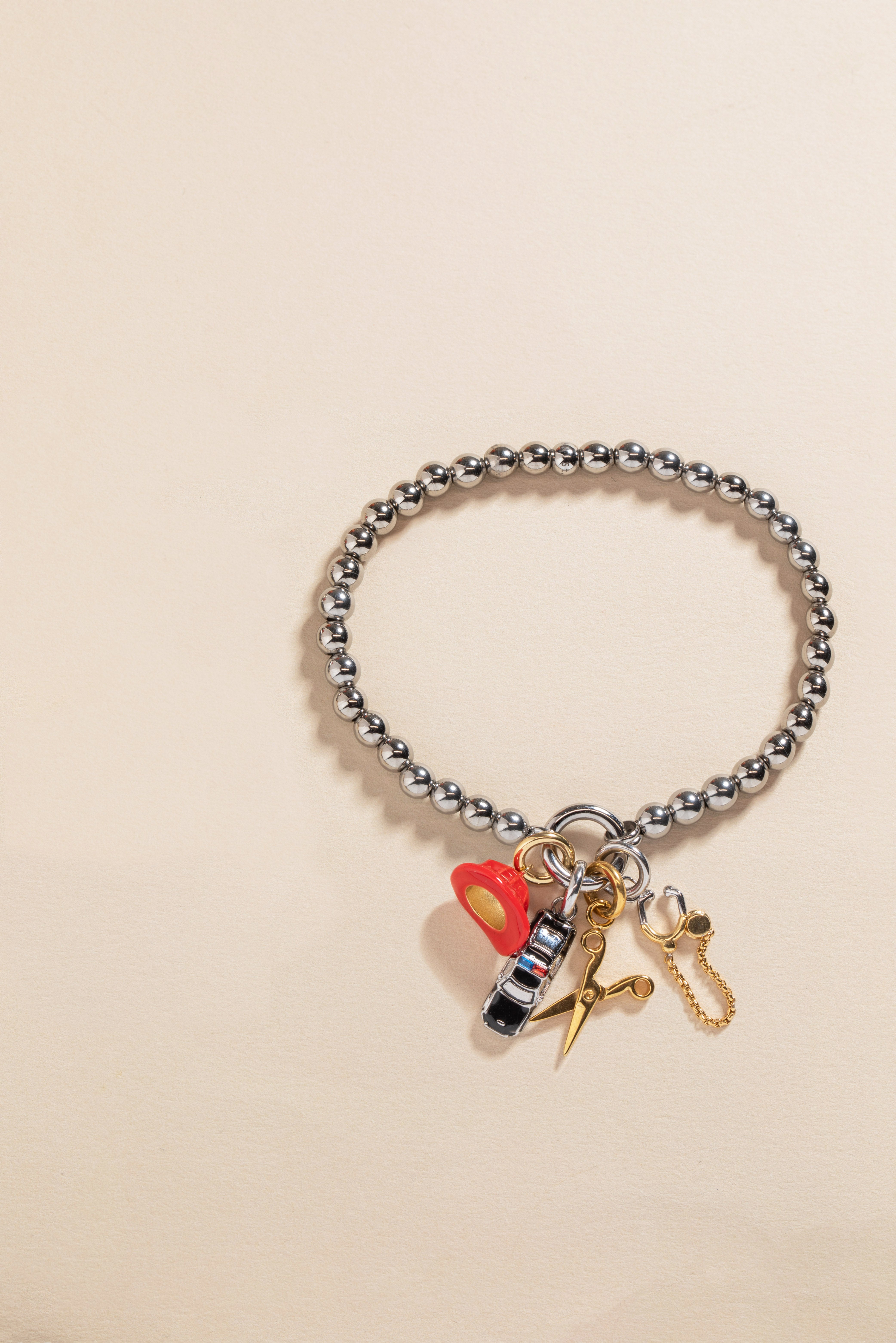 Police Car Charm Stainless Steel Silver | Alex and Ani
