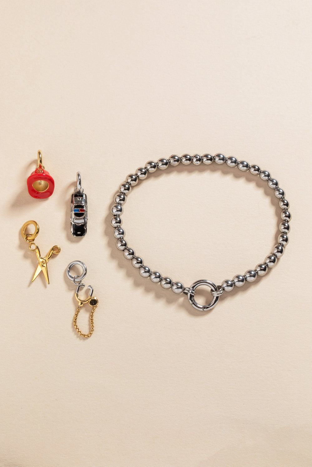 Police Car Charm Stainless Steel Silver | Alex and Ani