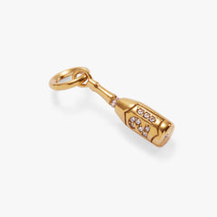 Champagne 21st Birthday Charm Stainless Steel Gold | Alex and Ani