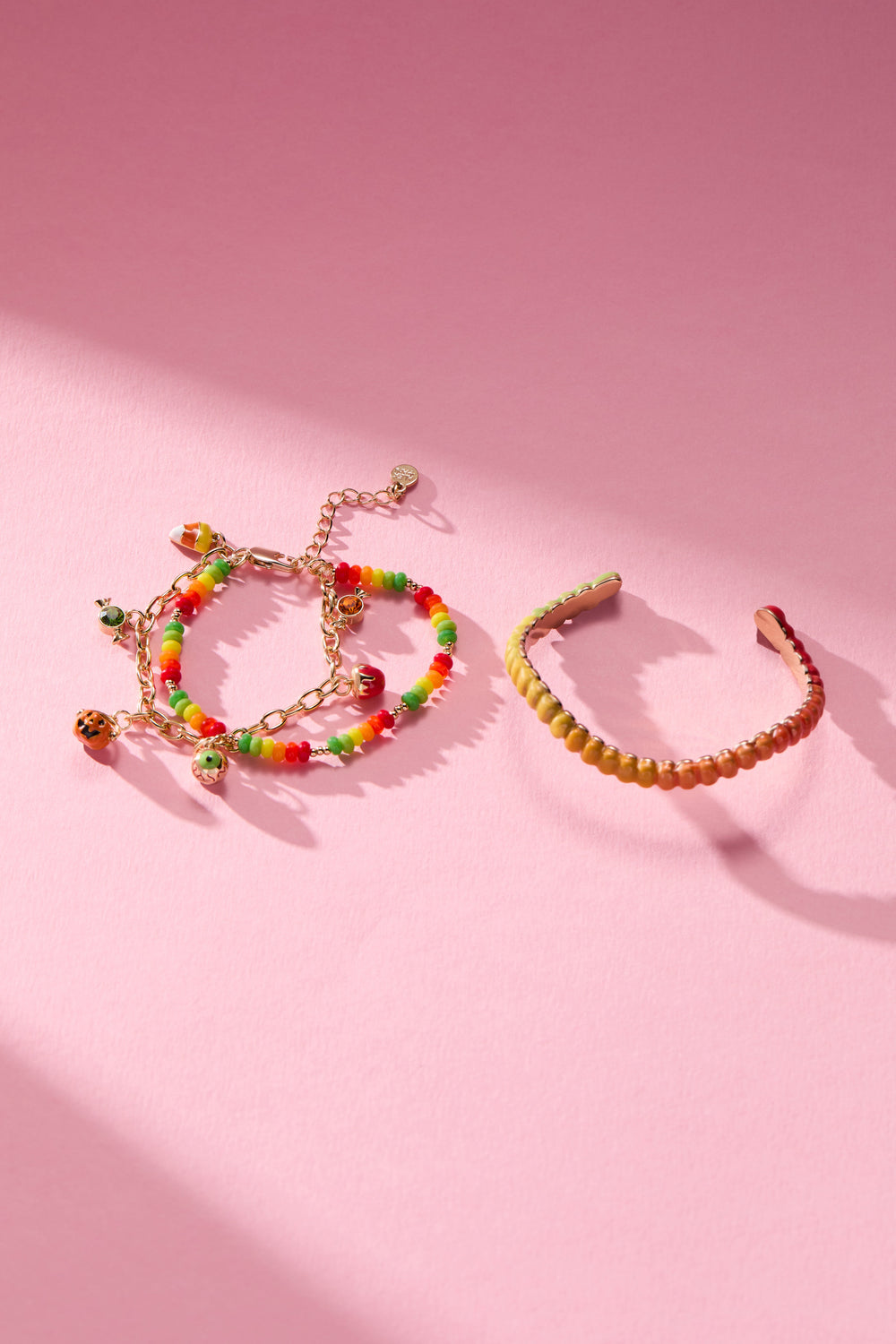 SOM - Trick or Treat Charm bracelet Gold | Alex and Ani