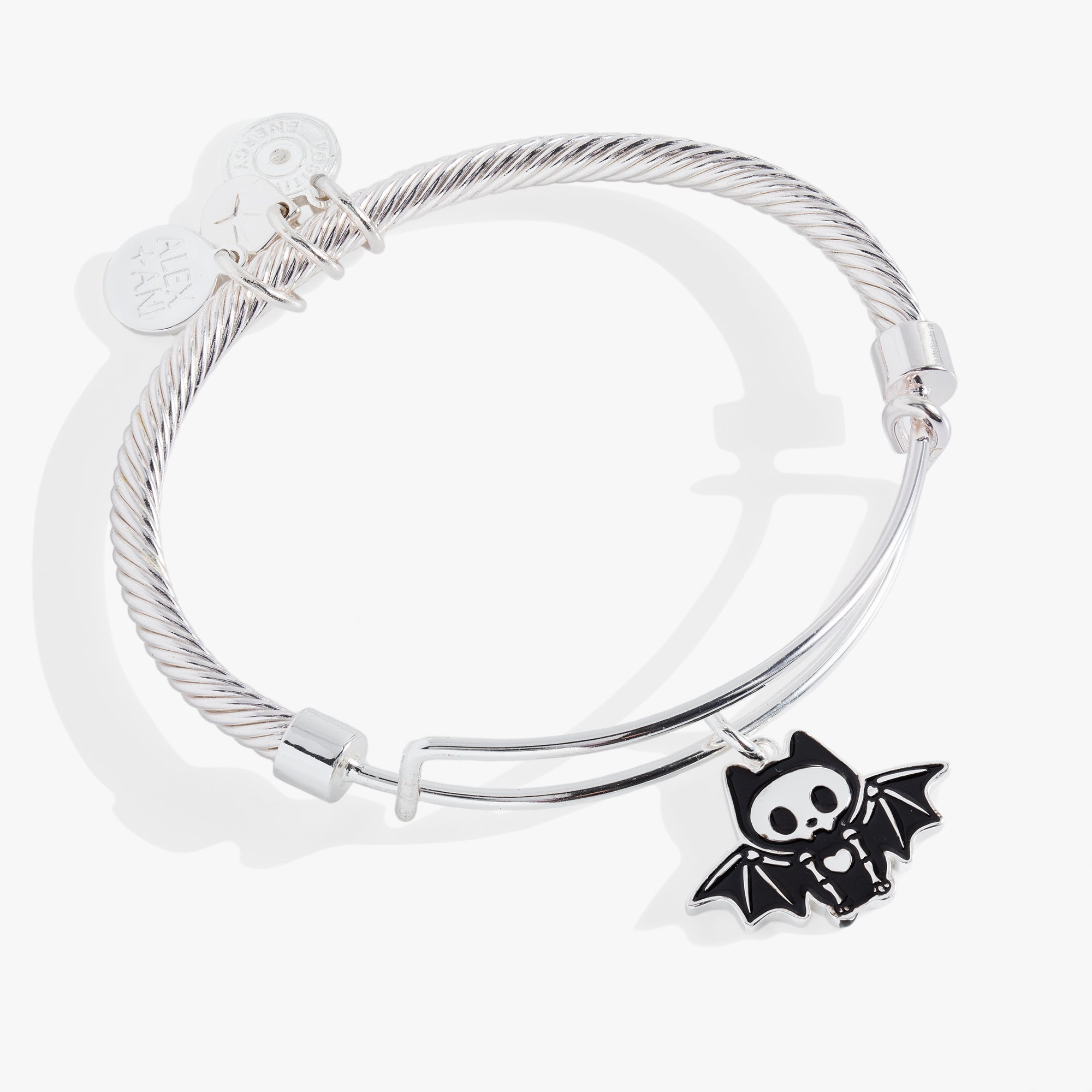 Bat Skeleton Bangle Bracelet Silver | Alex and Ani