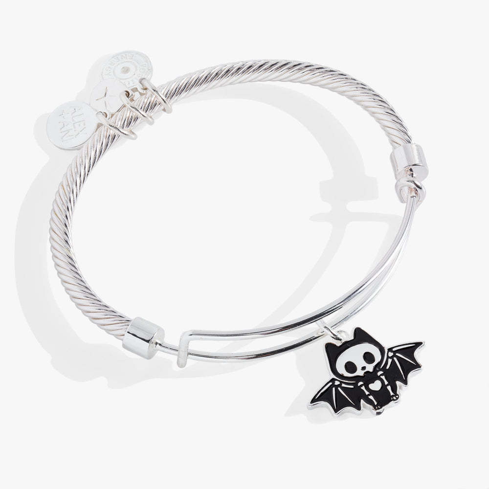 Bat Skeleton Bangle Bracelet Silver | Alex and Ani