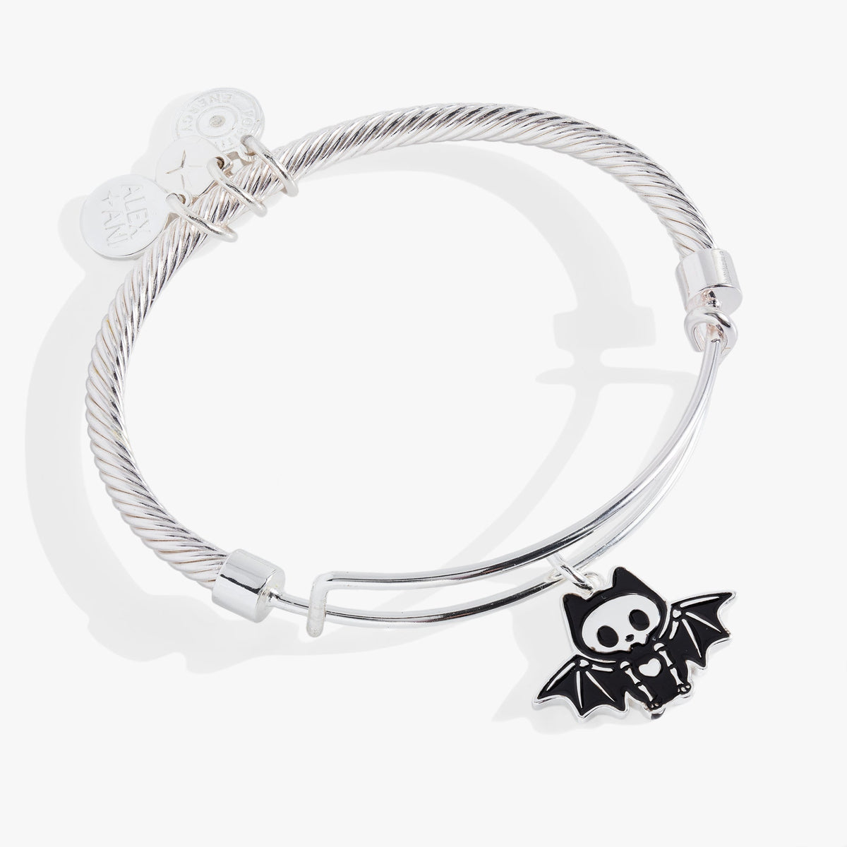 Bat Skeleton Bangle Bracelet Silver | Alex and Ani