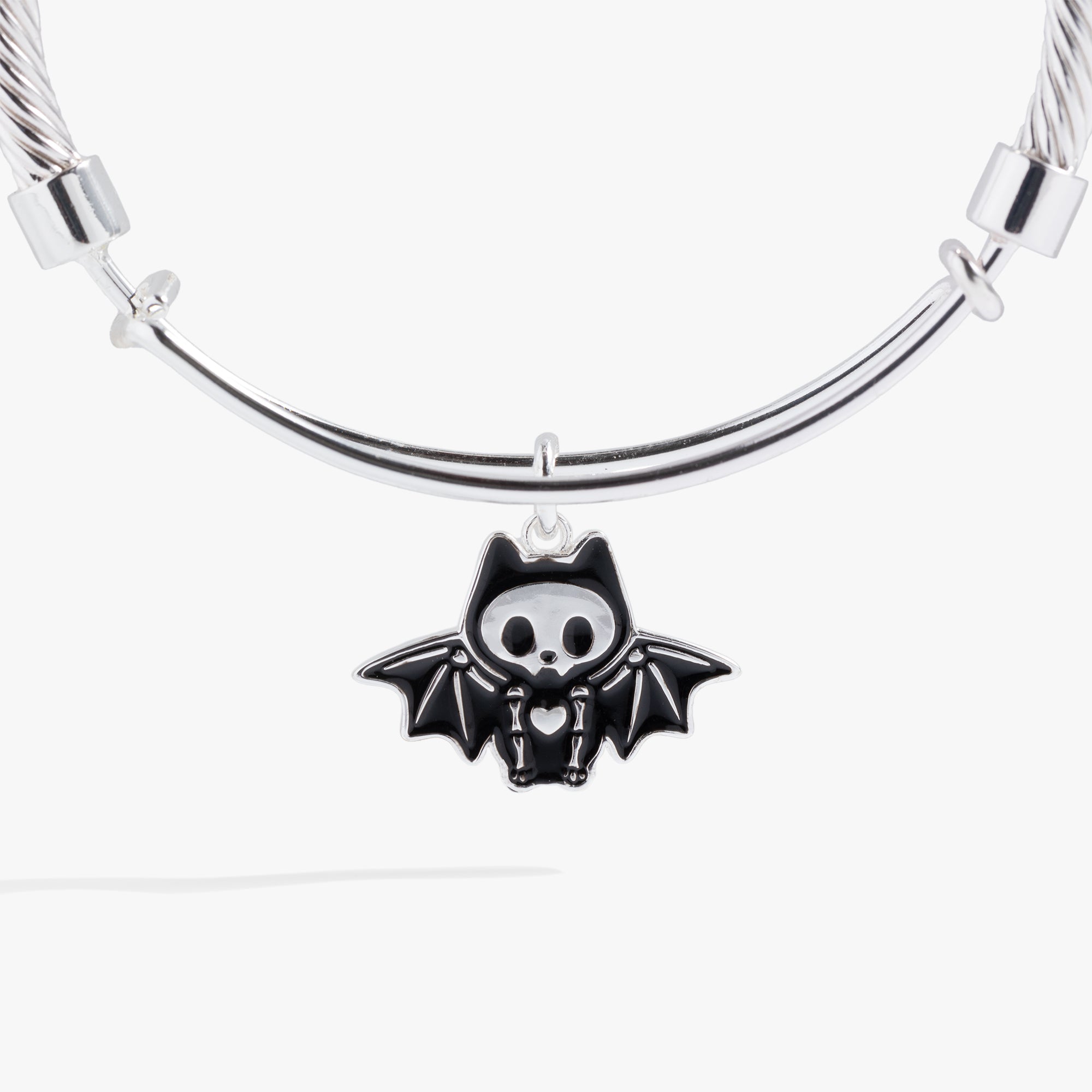 Bat Skeleton Bangle Bracelet Silver | Alex and Ani