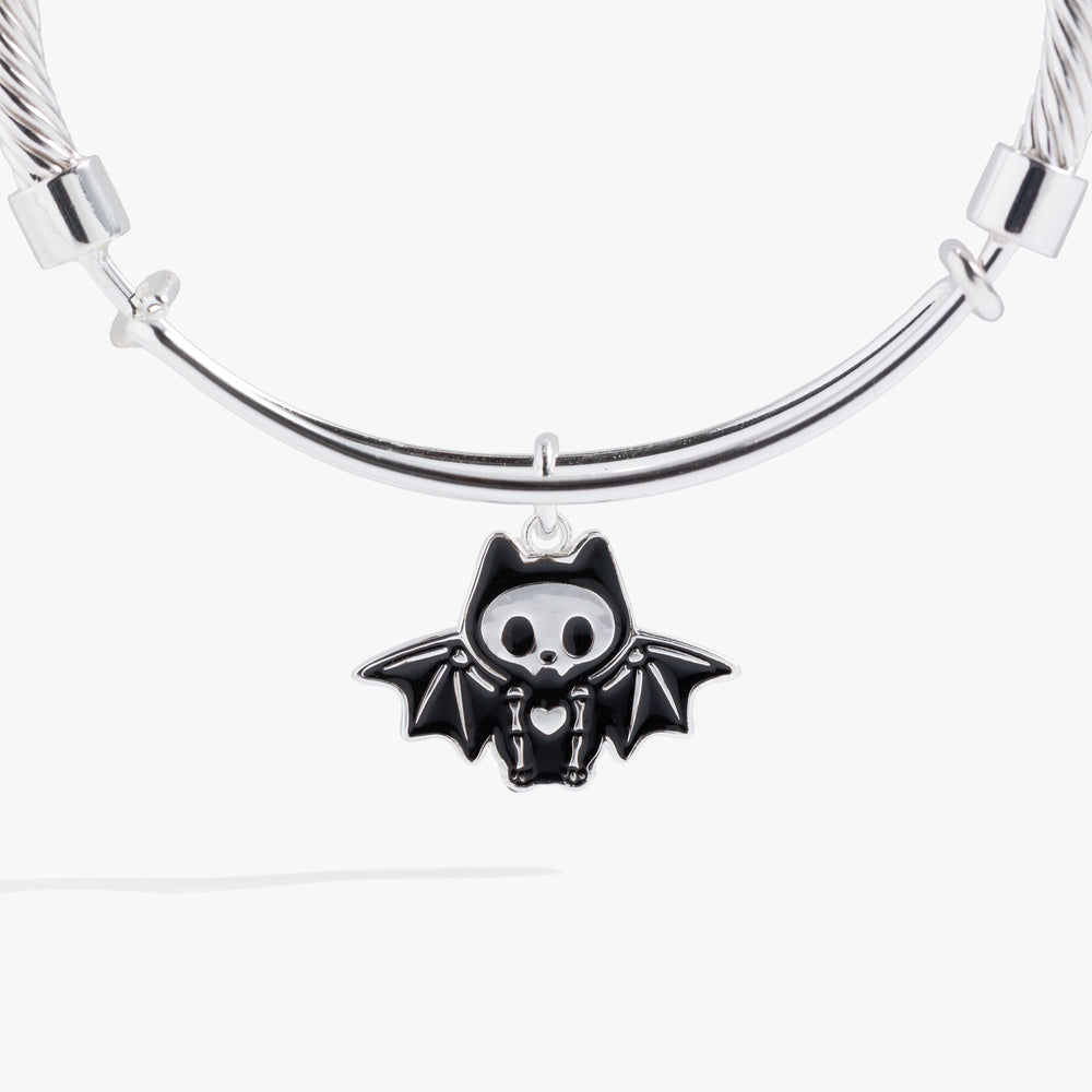 Bat Skeleton Bangle Bracelet Silver | Alex and Ani